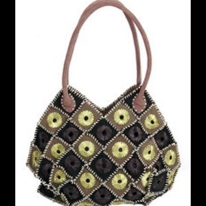 Laced Squares w/ Circles Bag